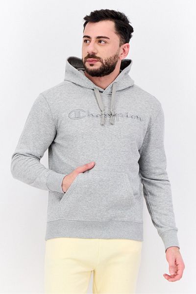 Champion Men Sportswear Fit Long Sleeves Outdoor Sweatshirt, Grey