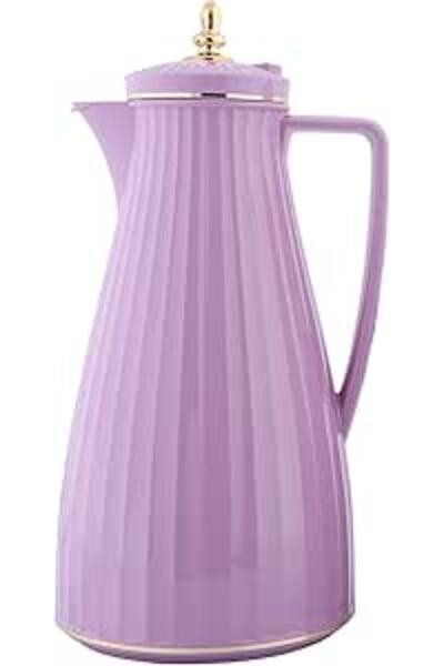 ALSAIF Coffee And Tea Vacuum Flask From Flora Size: 1.0 L Color: Purple