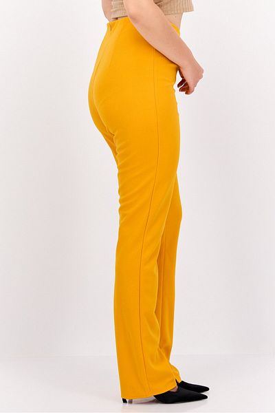 Public Desire Women Regular Fit Plain Straight Pants, Orange