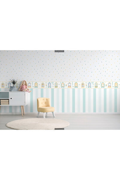 SURYA Çocuk Odası Duvar Kağıdı Çizgili