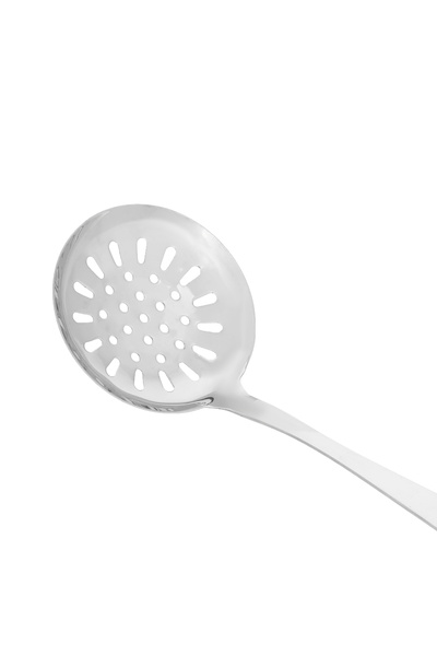 DELCASA Stainless Steel Skimmer, Comfortable Wood Handle, DC2148