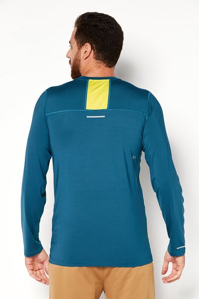 Asics Men Sportswear Fit Long Sleeve Training T-shirt, Teal Green