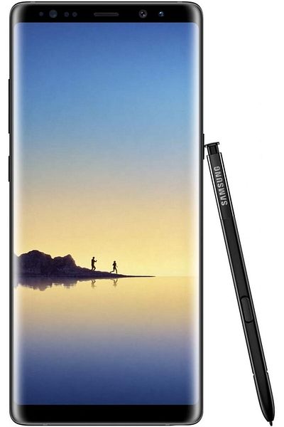Samsung جالكسي نوت 8 ثنائي الشريحة - 64 جيجا، 6 جيجا رام، 4G LTE، أسود منتصف الليل (نسخة الإمارات العربية المتحدة)