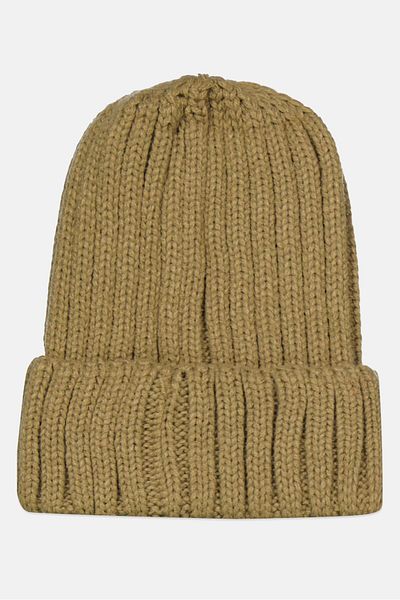 Outdoor Life Men Brand Logo Knitted Beanie, Green