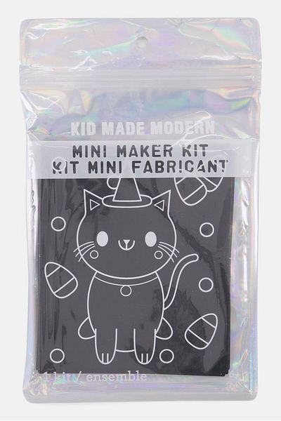 Kid Made Modern Halloween Mini Maker Scratch Art Kit, Black