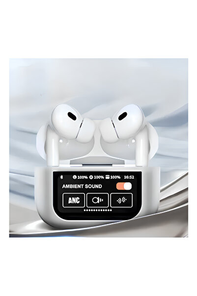 MISAWA A9 Pro Anc Bluetooth Kulaklık, Özel Ekranlı Tasarım, Şarj Seviyesi Gös...