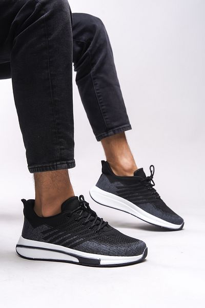 Riccon Unisex αθλητικά παπούτσια Qhasalzu 0012118   Μαύρο καπνιστό