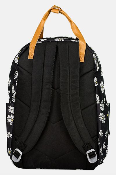 Emma & Gaia Women Floral Print Backpack 35 L x 44 H x 15 W cm, Black