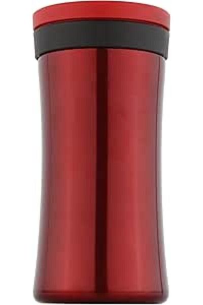 ALSAIF Mug For Coffee And Tea Steel In Red / Leak-proof And Keeps Drinks Hot 0.26 Liter