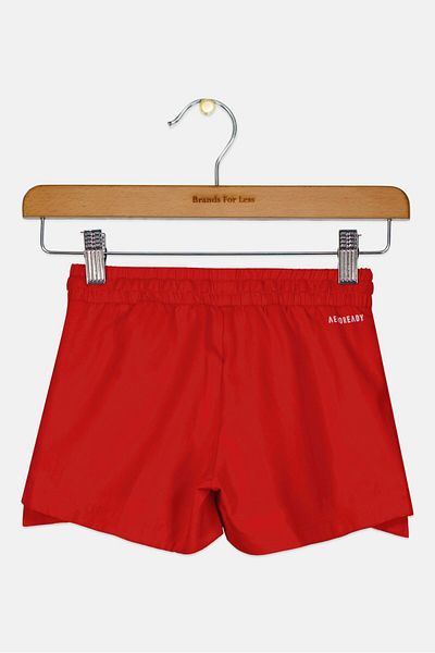 adidas Kids Boy Sportswear Fit Brand Logo Football Shorts, Red