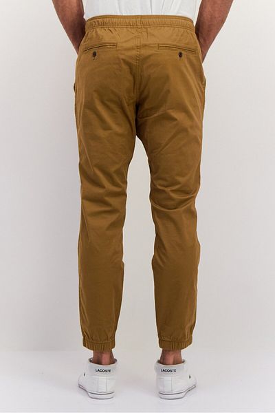 GAP Men Regular Fit Solid Jogger Pants, Khaki