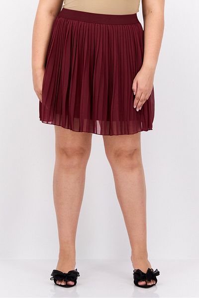 NA-KD Women Pleated Mini Skirts, Maroon