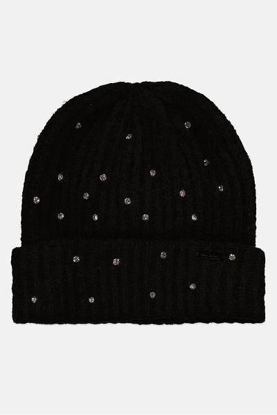 Nicole Miller Women Embellished Beanie, Black