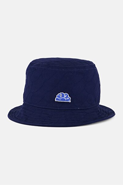 SUNDEK قبعة دلو بشعار العلامة التجارية للنساء، أزرق داكن