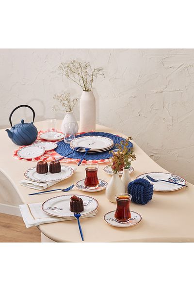 Karaca Nakkas Dessert-Set für 6 Personen, 18-teilig