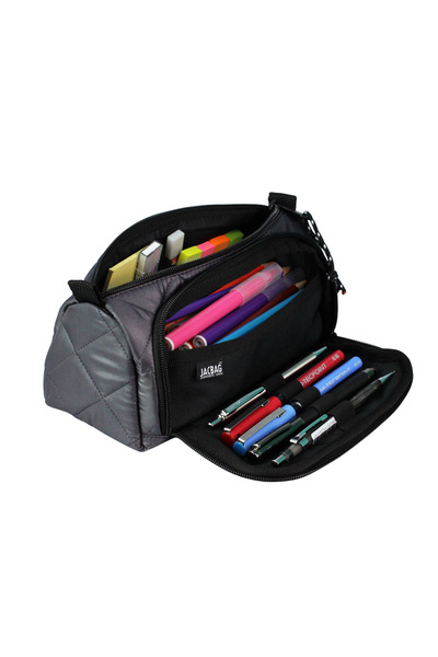 Jacbag Prime XL Soft-Double Compartment Quilted Pencil Case
