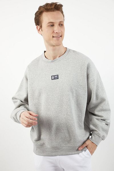 DKNY Sport Men Sportswear Fit Long Sleeves Outdoor Sweatshirt, Grey