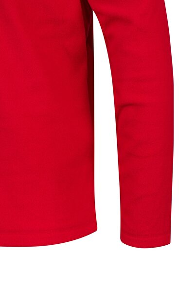 2AS Cedric Erkek Yarım Fermuarlı İnce Polar Sweatshirt Kırmızı