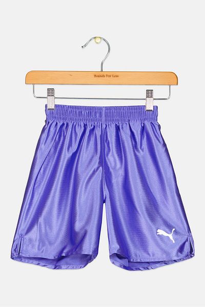 Puma Kids Boy Brand Logo Training Shorts, Purple