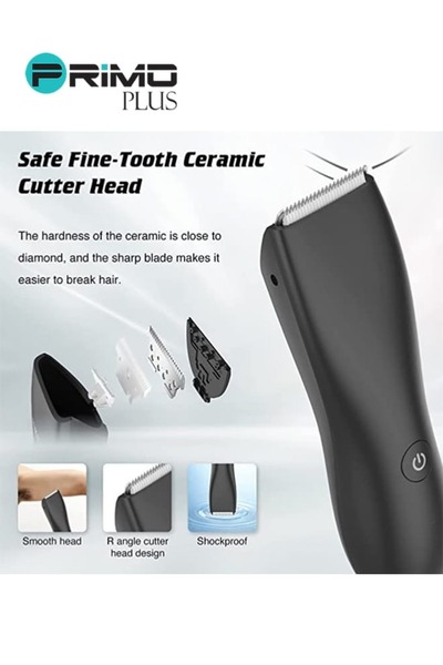Primo Plus Waterproof shaver for body and sensitive areas without cuts