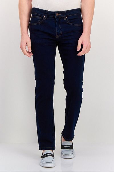 Vince Camuto Men Slim Fit Solid Stretchable Jeans, Blue