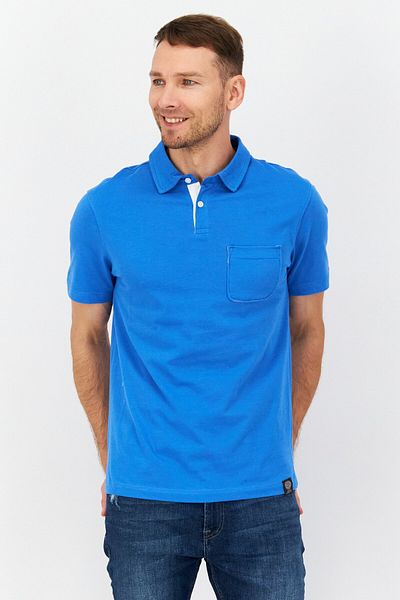 Vince Camuto Men Regular Fit Embroidered Logo Short Sleeves Polo, Blue