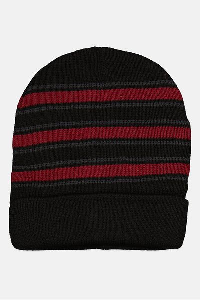 Royal Deluxe Men Stripe Knitted Beanie, Assorted