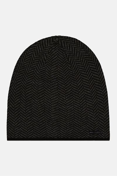 VAN HEUSEN Men Knitted Beanie, Black