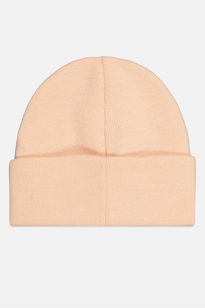 Champion Women Embroidered Logo Beanie Hat, Coral Peach