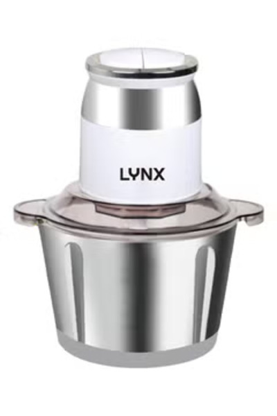 LYNX مفرمة لحم كهربائية، مفرمة لحم كهربائية من الفولاذ المقاوم للصدأ سعة 2 لتر LY-CH-5002