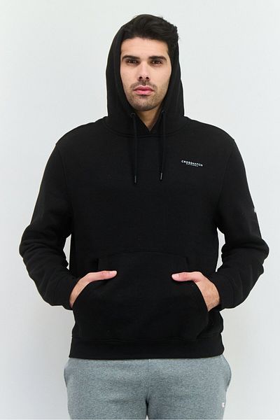 Crosshatch Men 2 Pieces Hooded Brand Logo Long Sleeve Sweatshirt, Grey