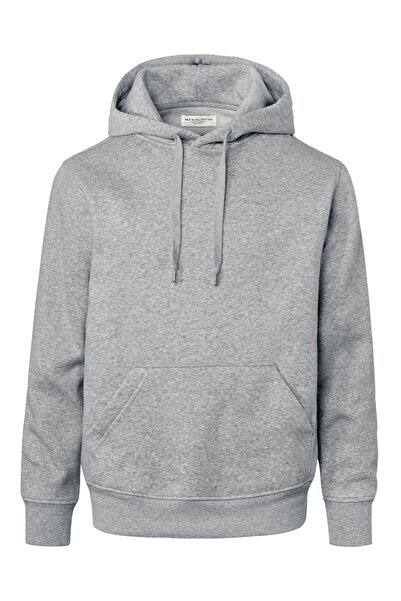Tchibo Men Hood With Drawstring Long Sleeve Heather Sweatshirts, Heather Grey
