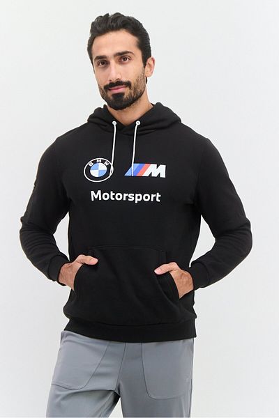 Puma X Bmw Motorsport Men Sportswear Fit Hooded Sweatshirt, Black