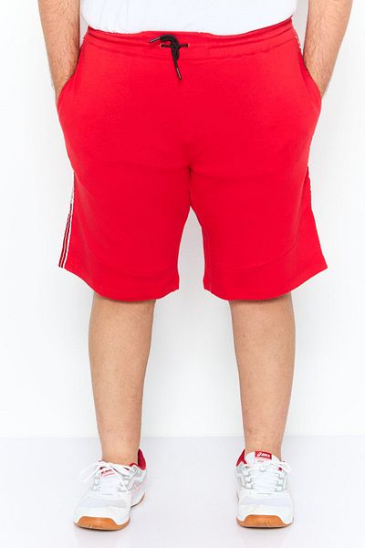 Scuderia Ferrari Men Brand Logo Basic Shorts, Red