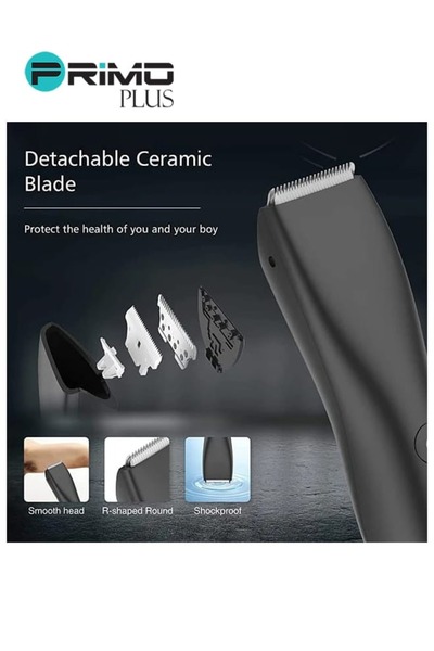 Primo Plus Waterproof shaver for body and sensitive areas without cuts