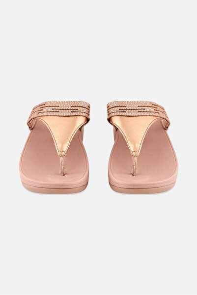 Fitflop Women Lulu Lasercrystal Slip On Sandals, Peach