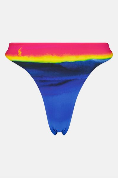 Polo Ralph Lauren Women Ombre Pull On Bikini Bottom, Blue Combo