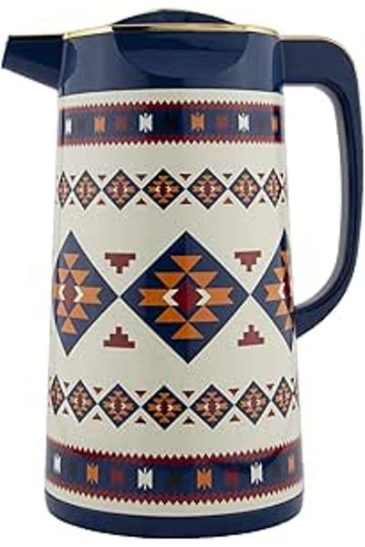 ALSAIF Coffee And Tea Vacuum Flask Size: 1.9 L Color: Blue