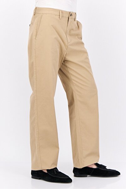 GAP Men Loose Fit Plain Chino Pants, Khaki