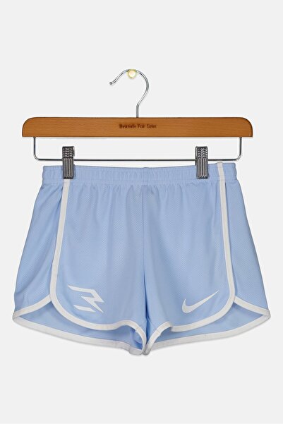 Nike 3Brand by Russell Wilson Kids Girl Sportswear Fit Brand Logo Shorts, Lig...