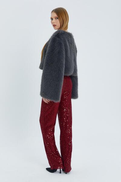 Shopping Shop Burgundy Sequined Trousers