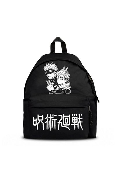 weywot Jujutsu Kaisen School Backpack with Water Bottle Detail