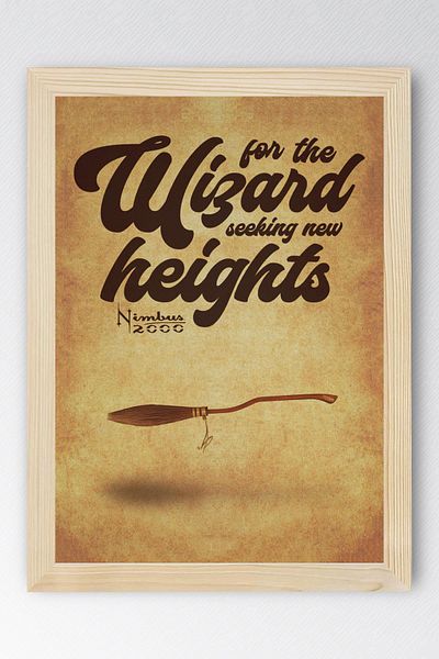Saturn Harry Potter Framed Painting - Nimbus 2000 Poster Painting