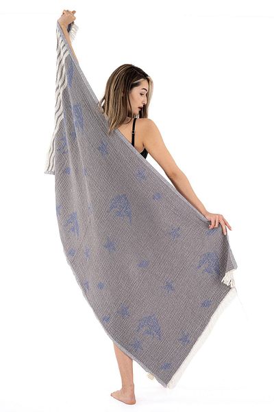 Akaystore 100% βαμβάκι 4 στρώσεων Muslin Peshtemal |   Πετσέτα θαλάσσης 90x170cm