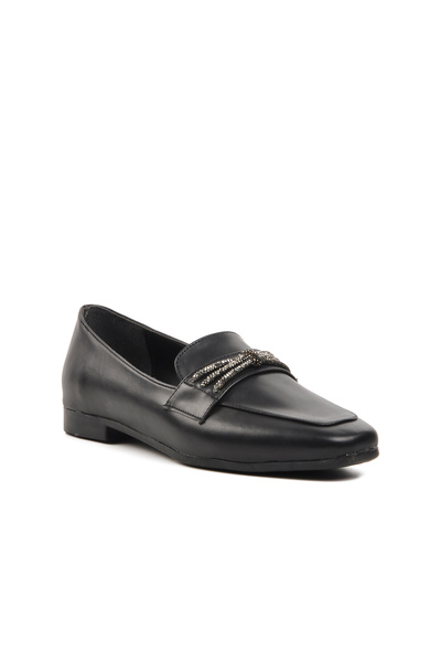 AYAKMOD Crne ženske cipele Loafer cipele