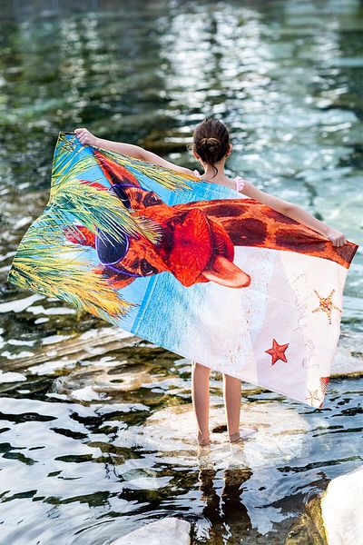 Akaystore 100% Κουβέρτα Παραλίας από Βαμβάκι με Σχέδιο | Πετσέτα Μπάνιου 75 X 150cm