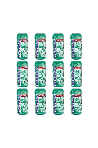 Mentos علكة دراجي بنكهة النعناع الأخضر - 12 قطعة * 30 جم