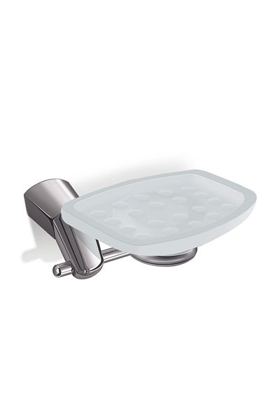 İSAOĞLU YAPI Bathroom Soap Dish Special Production Bathroom Solid Soap Dish Brass Material Silver Silver Color