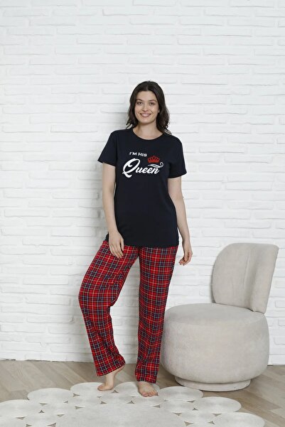 MODAREYA Σετ Πιτζάμες Καρό Κοντομάνικο Συνδυασμός Ζευγάρι για Ερωτευμένους, Ζευγάρια