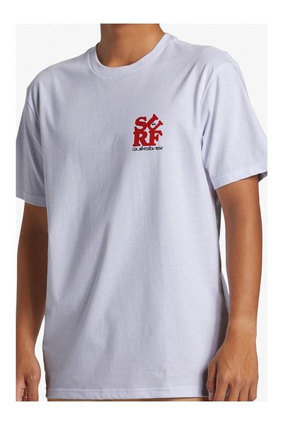 Quiksilver Surf Moe Men's White T-shirt Aqyzt09542-10